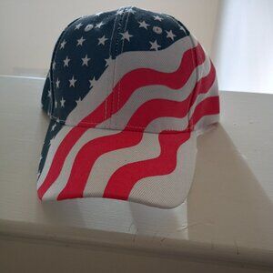 NWT American Flag Adjustable Baseball Cap Red White Blue Hat Men Woman Unisex